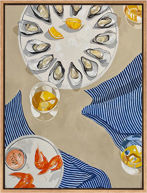 shelfie - oysters and prawns